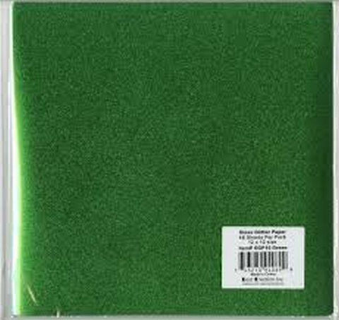 Gloss Glitter Cardstock - Green