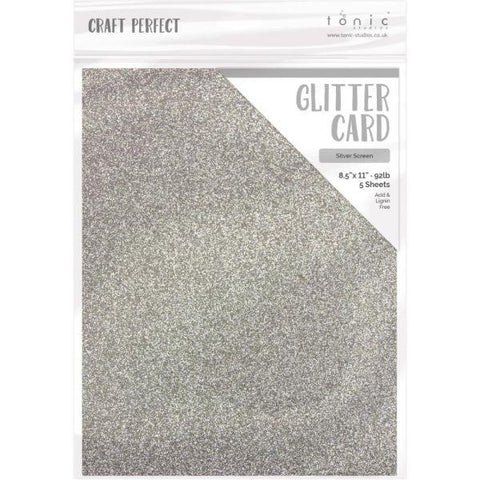 Glitter Cardstock - Silver Screen
