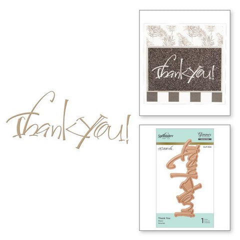Glimmer Hot Foil Plate - Thank You
