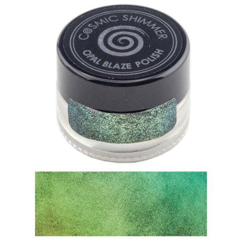 Cosmic Shimmer Opal Blaze Polish - Gilded Avocado Polish