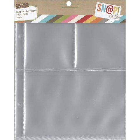 SNAP Page Protectors - 3x4 & 4x6 Refills