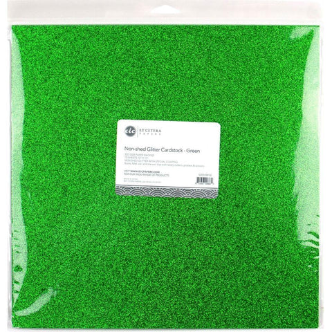 Non-Shed Glitter Cardstock - Green