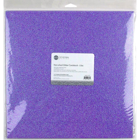 Non-Shed Glitter Cardstock - Lilac