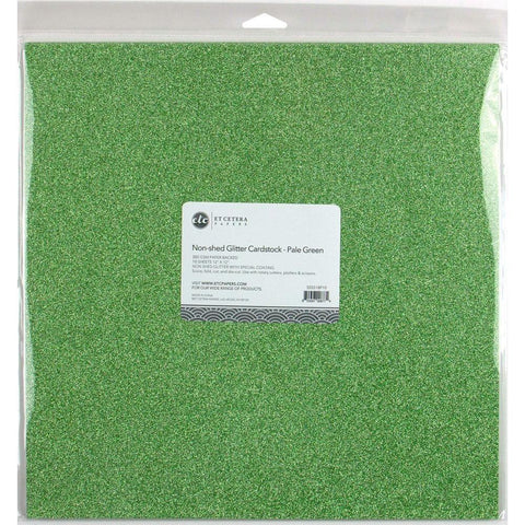 Non-Shed Glitter Cardstock - Pale Green