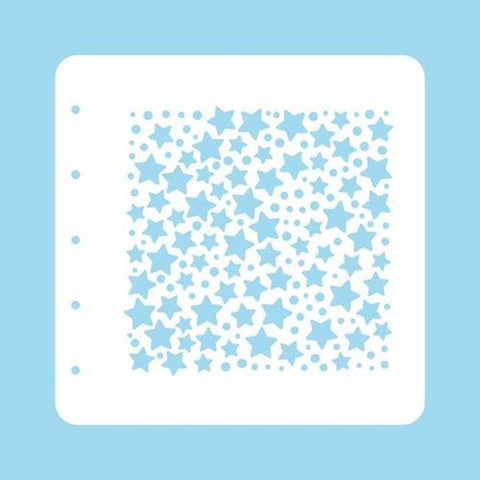 Stencil A6 for Magnetic Colour - Christmas Time - Stars and Dots