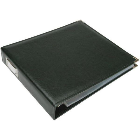 Classic Leather 3 Ring Album - Forest Green
