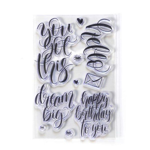 Clear Stamps - Hello