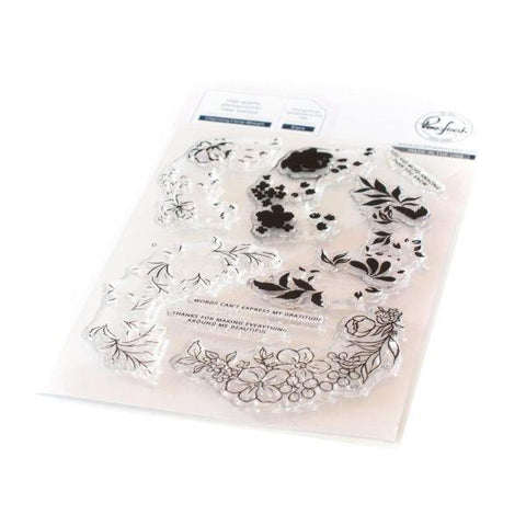 Charming Floral Wreath - Clear Stamp Set