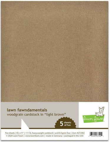 Woodgrain Cardstock - Light Brown
