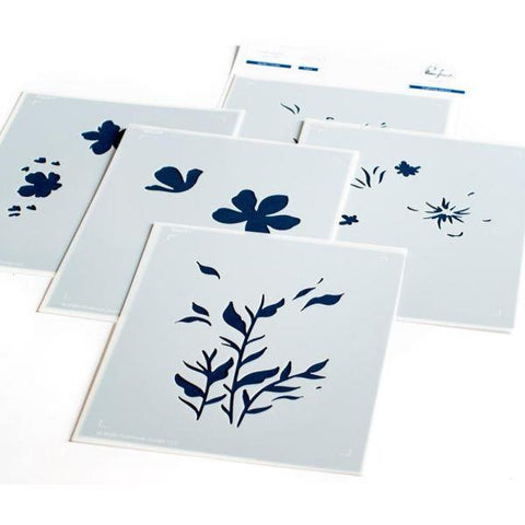 Layered Stencil Set - Garden Florals