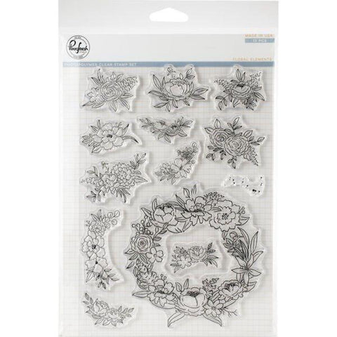 Just A Little Lovely - Floral Elements Clear Stamps