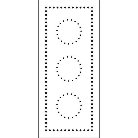 Slimline Stencil - Dotted Circles