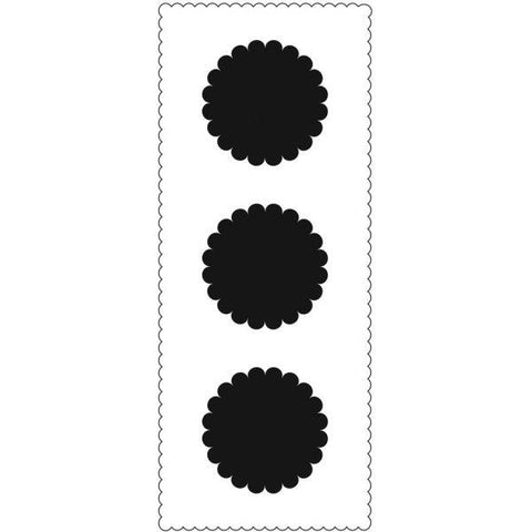 Slimline Stencil - Scalloped Circles