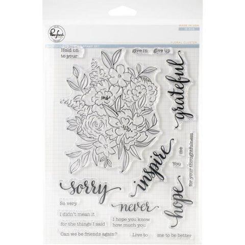 Just A Little Lovely - Floral Cluster Clear Stamps