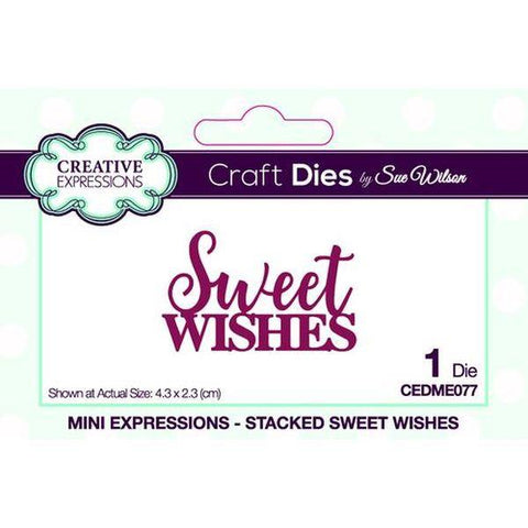 Mini Expressions Stacked Die - Sweet Wishes