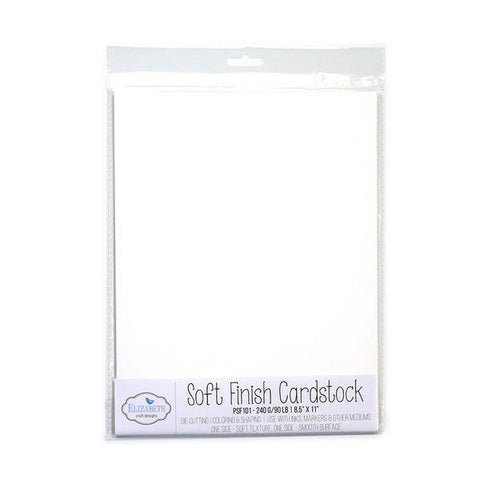Soft Finish Cardstock - White - 8.5" x 11"