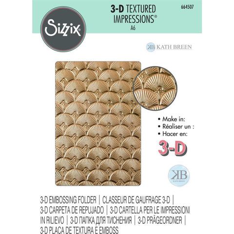 3D Texture Fade Embossing Folder - Art Deco
