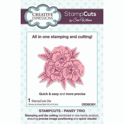 StampCuts Die - Pansy Trio