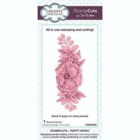 StampCuts Die - Poppy Spray