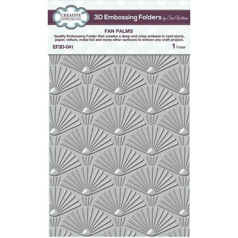 3D Embossing Folder - Fan Palms
