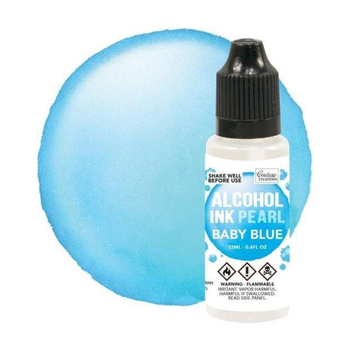Pearl Alcohol Ink - Baby Blue