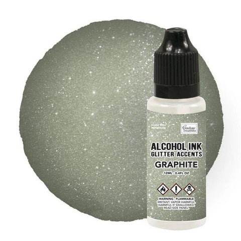 Glitter Accents Alcohol Ink - Graphite