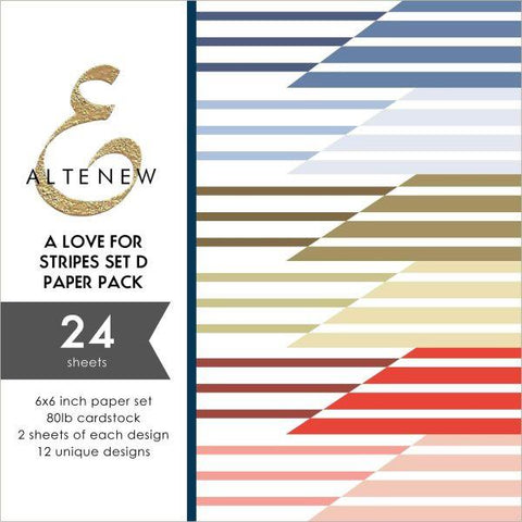 For the Love of Stripes - Set D - 6x6 Paper Pack