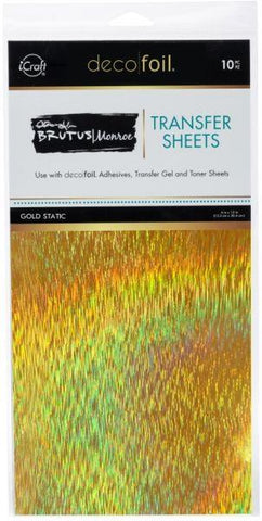 Foil Transfer Sheets - Gold Static