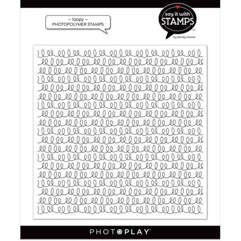 6x6 Background Stamp - Loopy