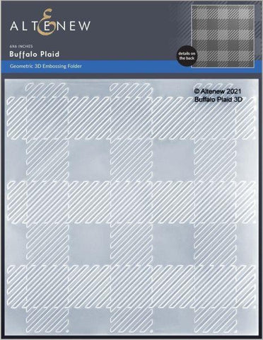 3D Embossing Folder - Buffalo Plaid