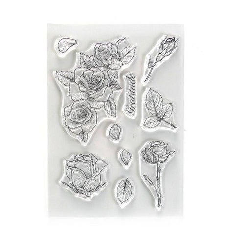 Beautiful Blooms Clear Stamps - Gratitude