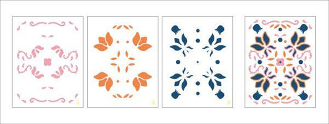 Folk Art A2 Laverying Stencil Set