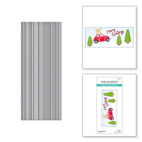 Slimline Collection - Striped Slimline Embossing Folder