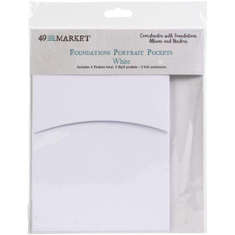 Foundations Portrait Pockets - White