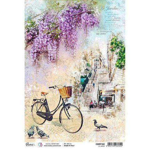 A4 Rice Paper - Le Jardin
