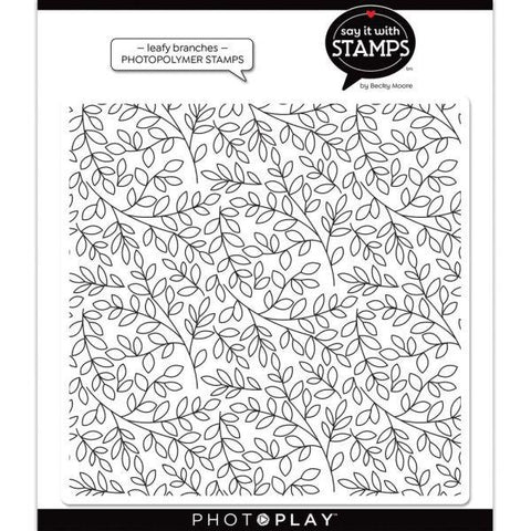 Say it With Stamps - Leafy Branches Clear Background Stamps