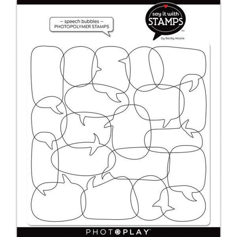 Say it With Stamps -Speech Bubbles Clear Background Stamps