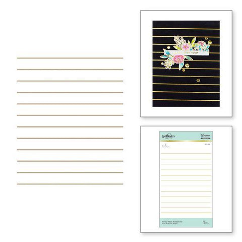 Skinny Stripe Background Glimmer Plate