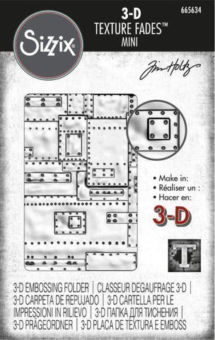 3D Texture Fades Embossing Folder - Mini Foundry