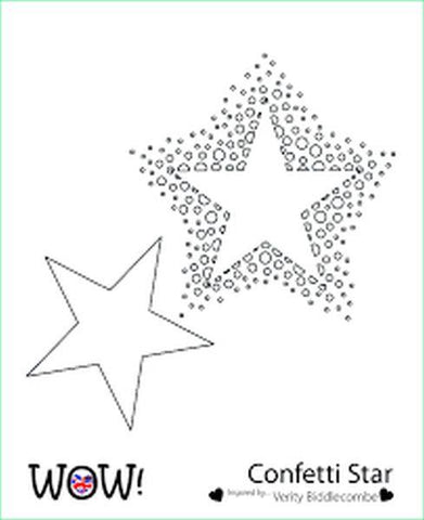 Stencil - Confetti Star