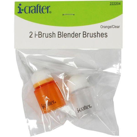 i-Brush Blender Brushes - 2 Pack - Orange/Clear
