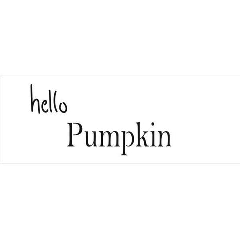 Stencil - Sign Templates - Hello Pumpkin