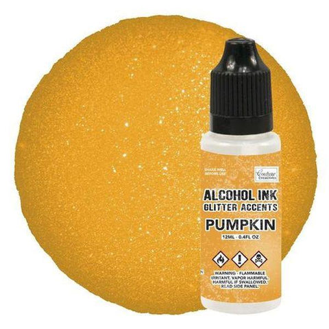 Glitter Accents Alcohol Ink - Pumpkin