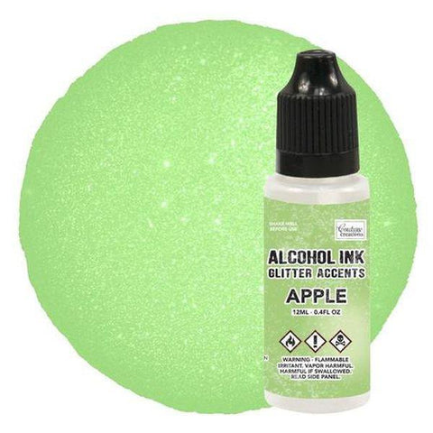 Glitter Accents Alcohol Ink - Apple