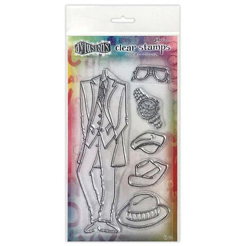 Dylusions Couture Stamp Set - A Day at the Races