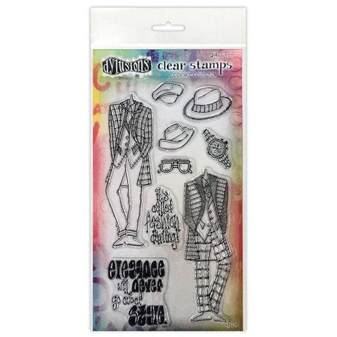 Dylusions Couture Stamp Set - A Day at the Races Duo