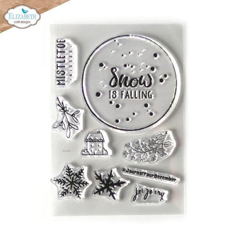 Sparkling Winter Art Journal Collection - Journal Your December - Clear Stamps