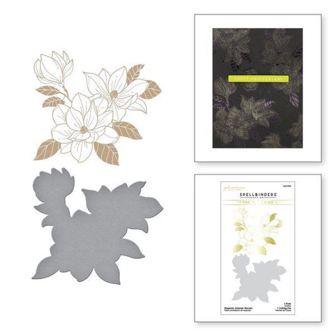 Yana's Blooms Collection - Magnolia Glimmer Blooms Glimmer Hot Foil Plate & Die S