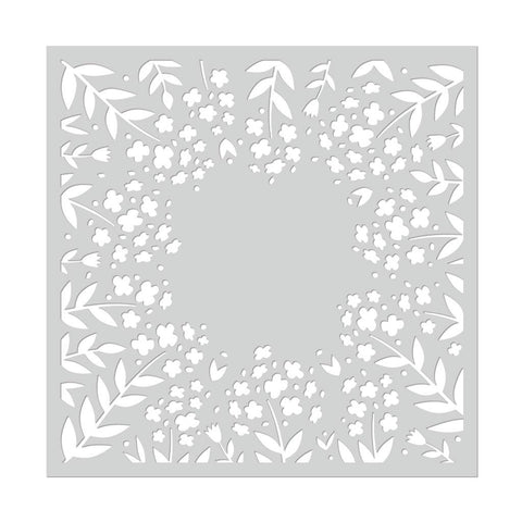 Flower Circle Stencil