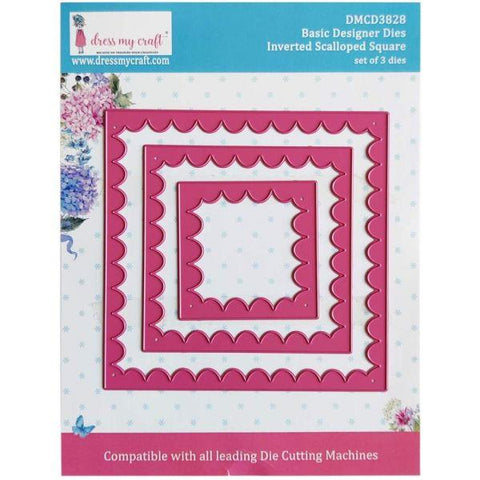 Inverted Scalloped Square Dies